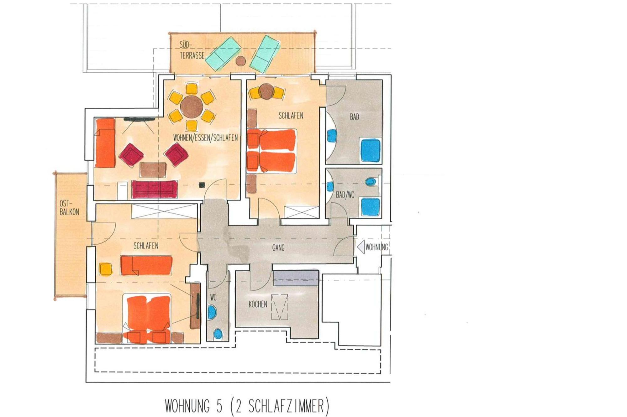 Appartements Gaertner Bichlbach Szoba fotó